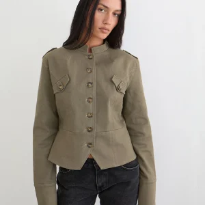 Veste militaire Diranda en sergé kaki