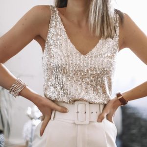 Haut Glamour à Sequins